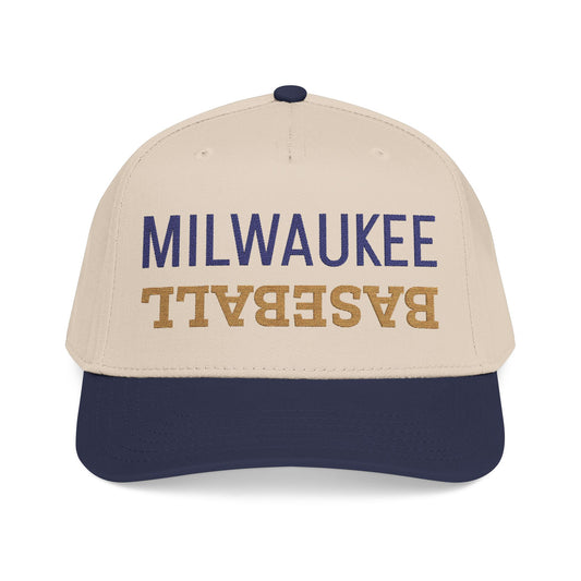 Embroidered Milwaukee Baseball Hat, Mid Profile Baseball Cap, Sports Gifts