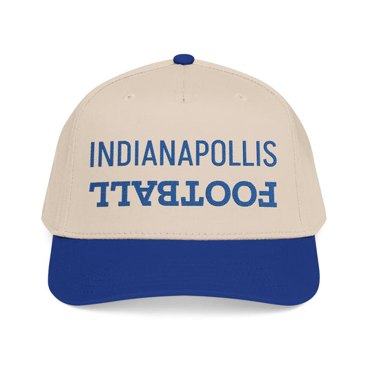 Embroidered Indianapolis Football Hat, Mid Profile Football Cap, Sports Gifts