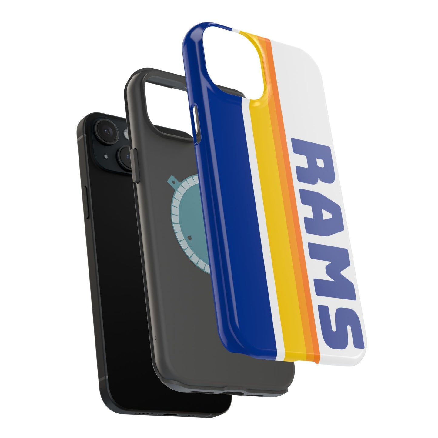 Rams Phone Case, Magnetic Phone Case, Retro Phone Case, Football Case for iPhone or Samsung