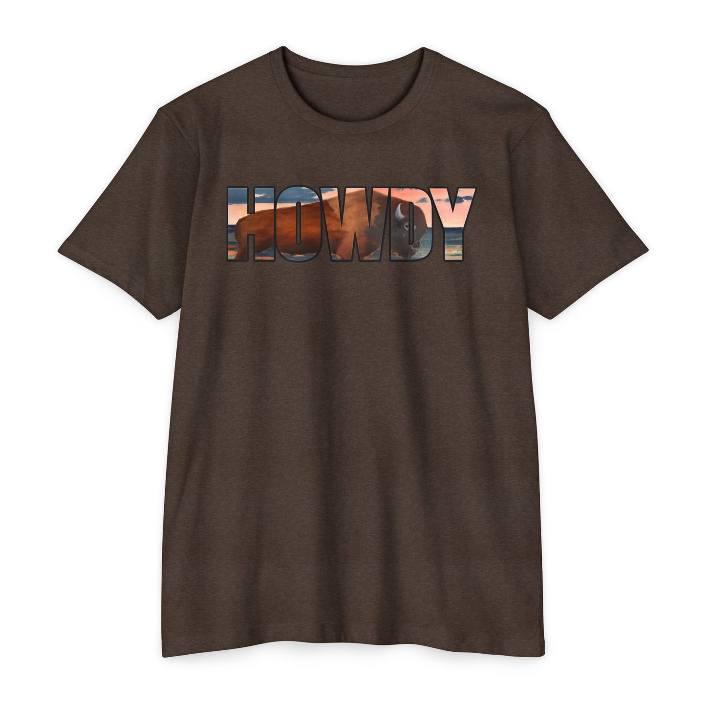 Howdy Shirt, Desert Sunset Typography T-shirt, Cowboy Shirt, Western Shirt