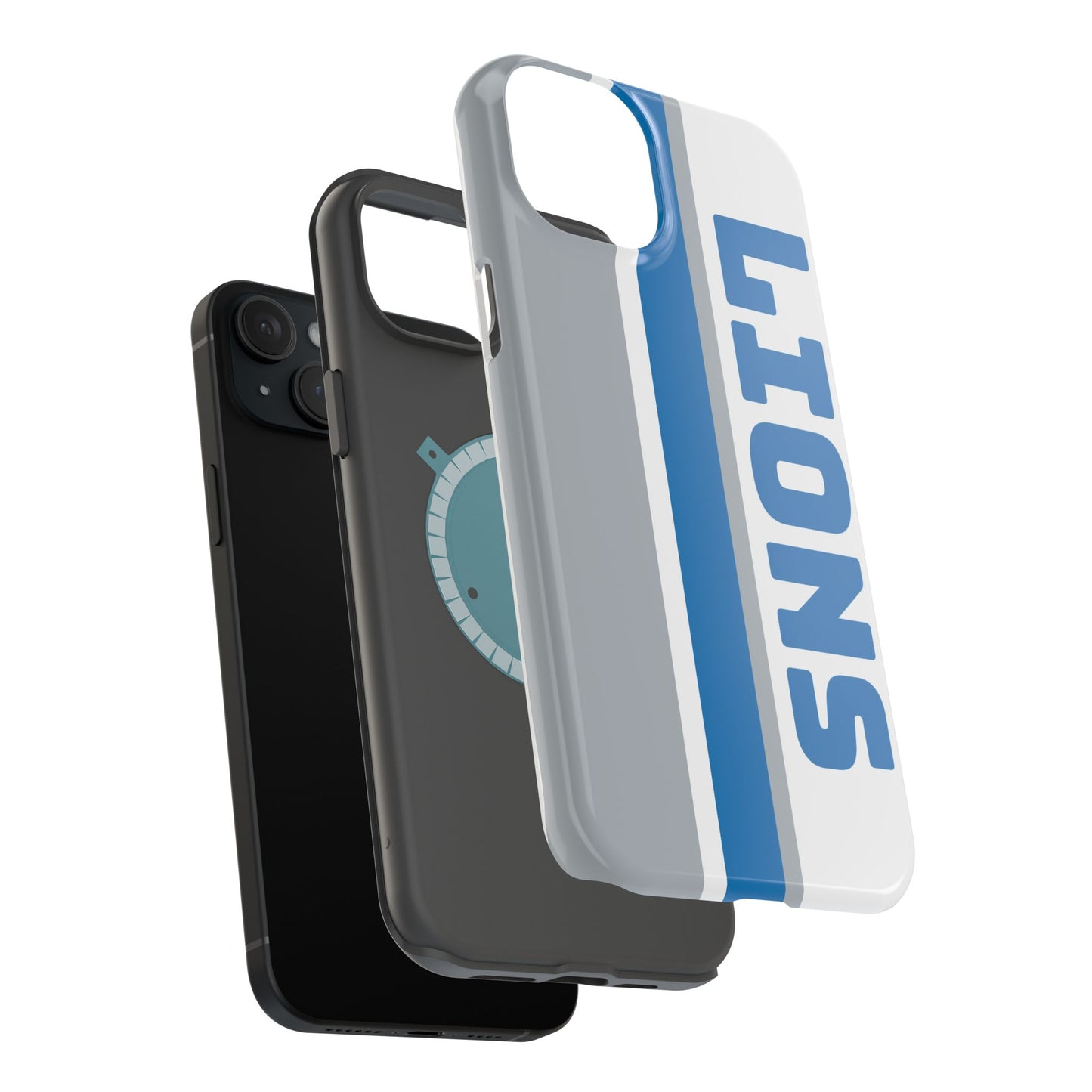 Lions Phone Case, Magnetic Phone Case, Retro Phone Case, Football Gifts