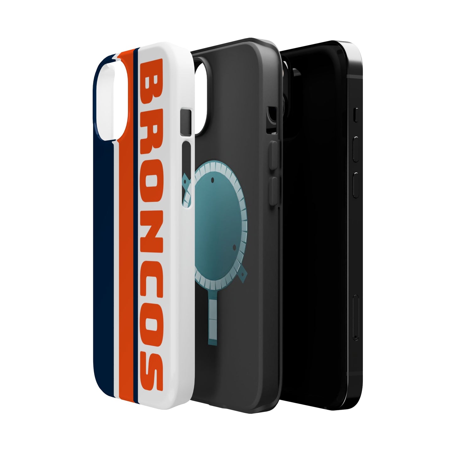 Broncos Phone Case, Magnetic Phone Case, Retro Phone Case, Baseball Case for iPhone or Samsung, Football Gifts