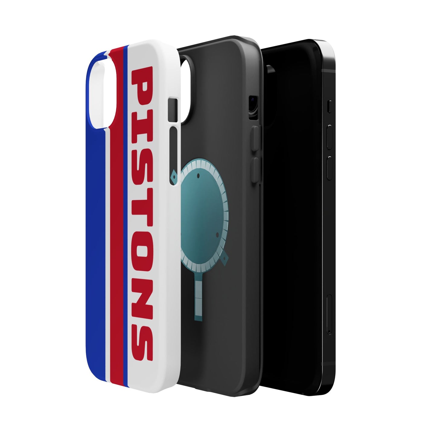 Pistons Phone Case, Magnetic Phone Case, Retro Phone Case, Basketball Gifts