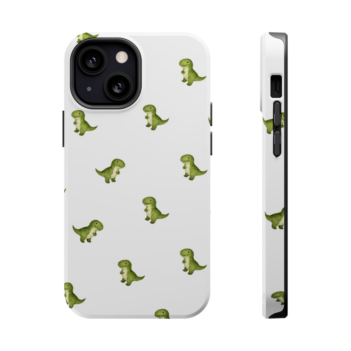 Tiny Green Dinosaur Phone Case | Magnetic Impact-Resistant Phone Case