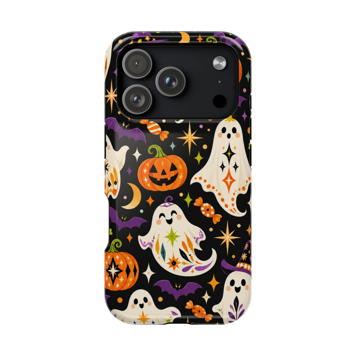Cute Halloween Ghosts and Pumpkins Phone Case | Magnetic Impact-Resistant Case