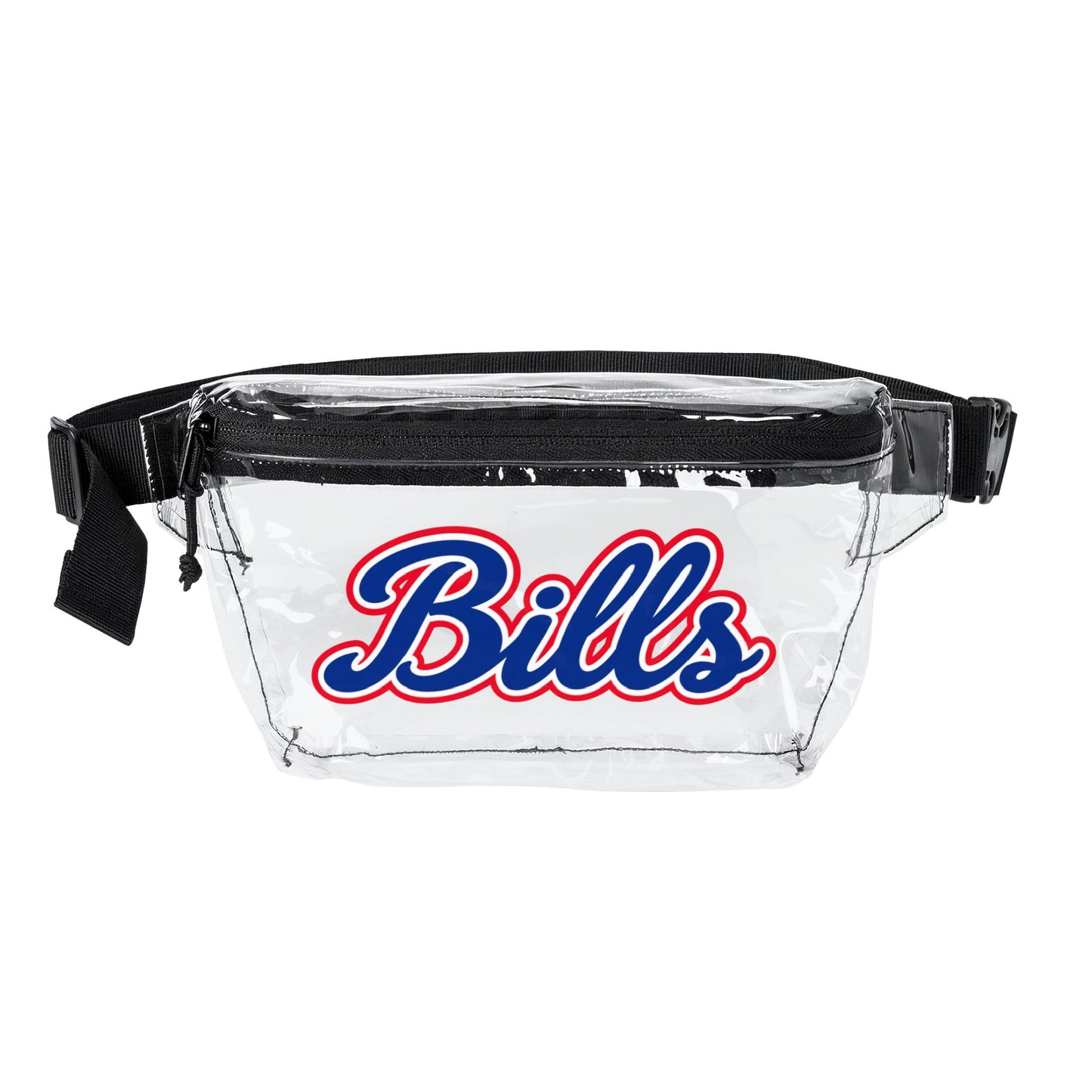 Bills Clear Stadium Bag, Football Belt Bag, Transparent Fanny Pack