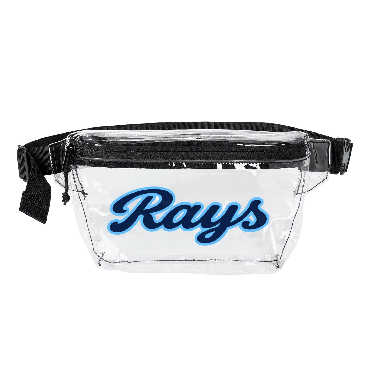 Rays Clear Stadium Bag, Baseball Belt Bag, Transparent Fanny Pack
