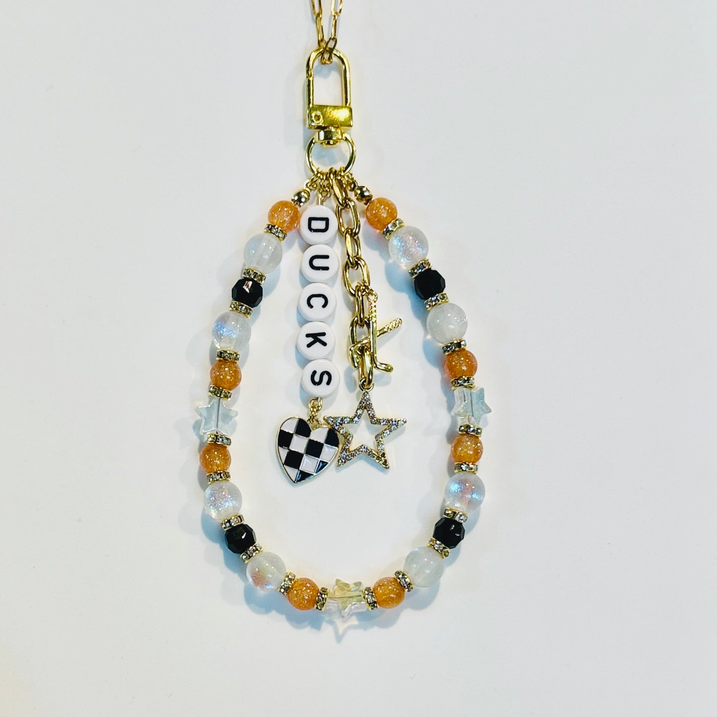 Hockey Team Bag Charm – Oilers, Stars, Hurricanes, Blues, Custom Sports Charms, Hockey Keychain