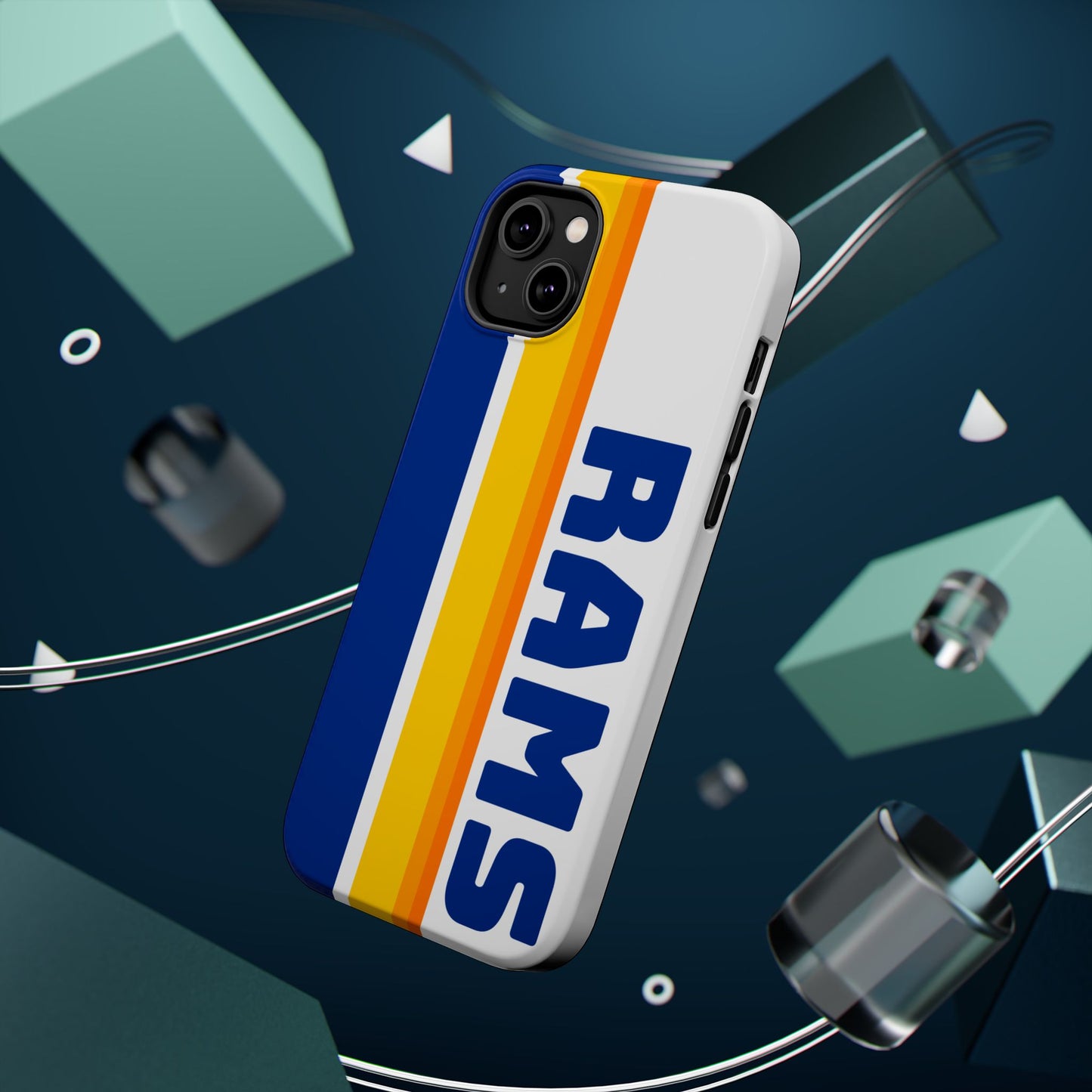 Rams Phone Case, Magnetic Phone Case, Retro Phone Case, Football Case for iPhone or Samsung