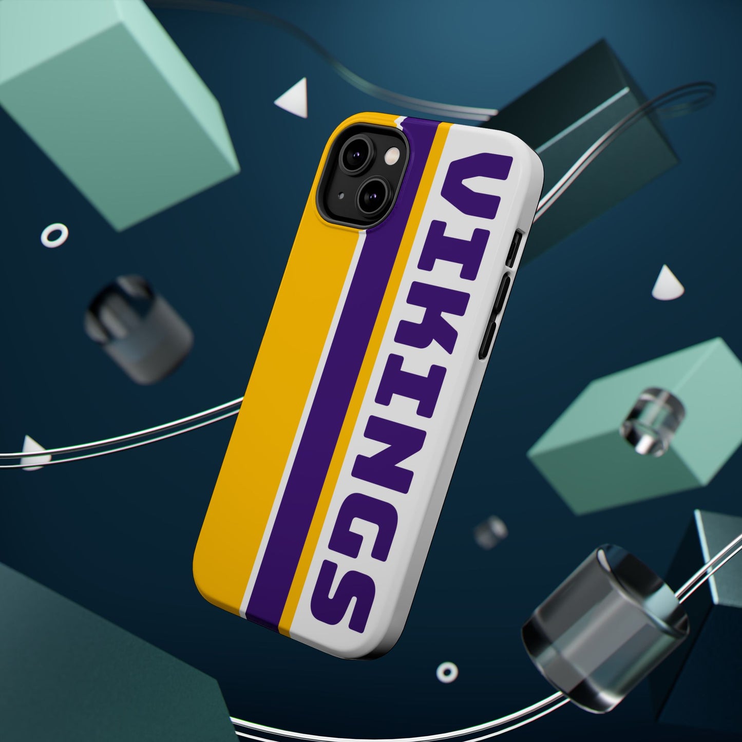 Vikings Phone Case, Magnetic Phone Case, Retro Phone Case, Football Gifts