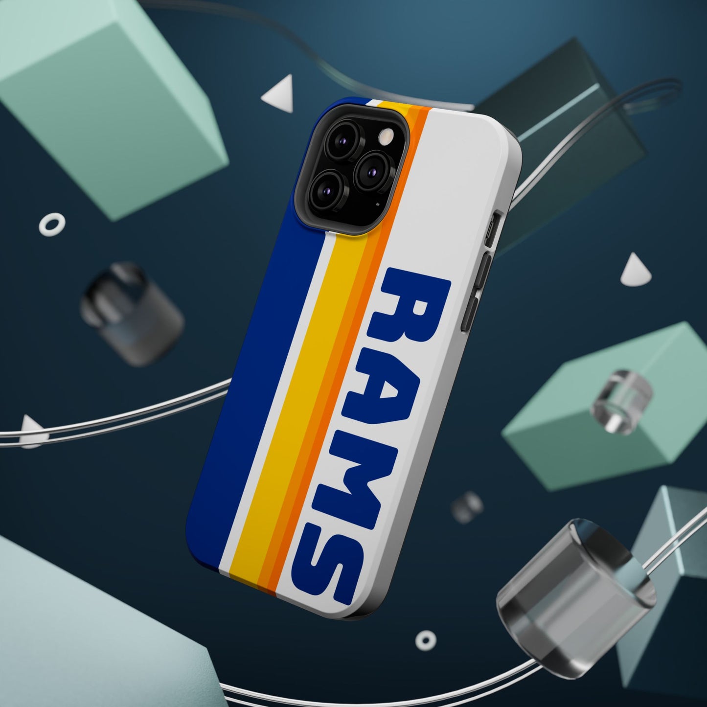 Rams Phone Case, Magnetic Phone Case, Retro Phone Case, Football Case for iPhone or Samsung