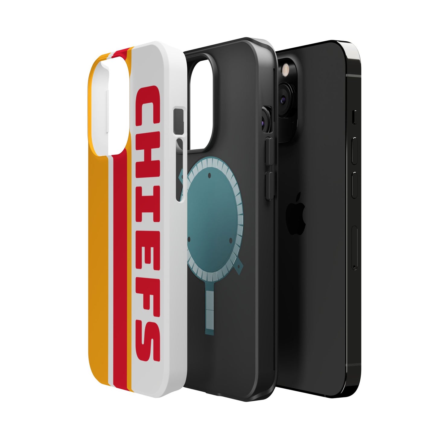 Chiefs Phone Case, Magnetic Phone Case, Retro Phone Case, Baseball Case for iPhone or Samsung, Chiefs Football Gifts