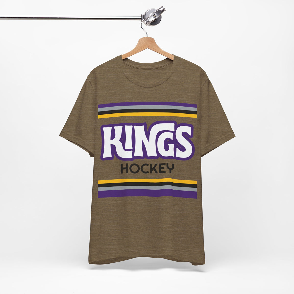 Retro Kings Shirt, Vintage Striped Kings Hockey T-Shirt