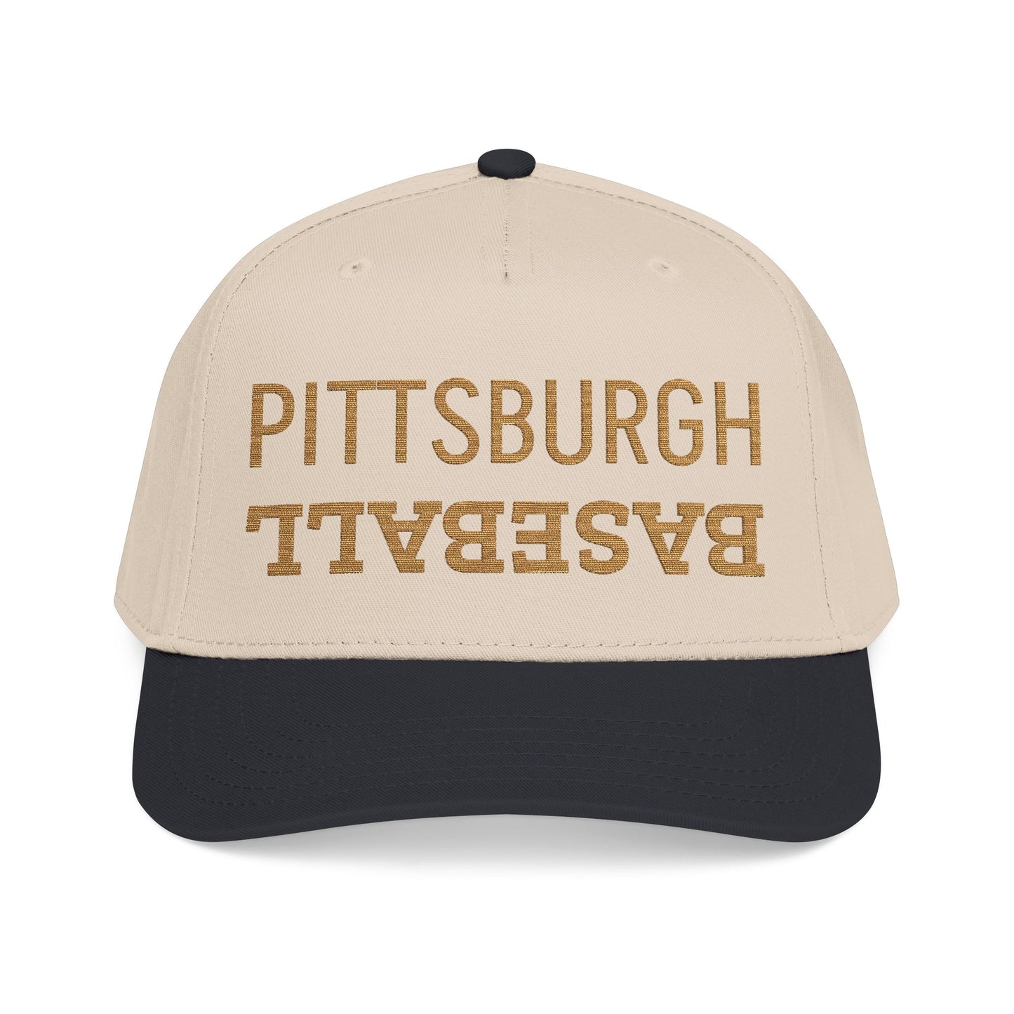 Embroidered Pittsburgh Baseball Hat, Mid Profile Baseball Cap, Sports Gifts