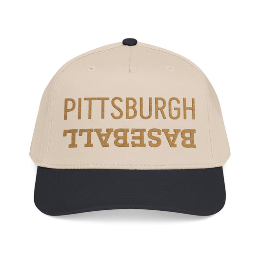 Embroidered Pittsburgh Baseball Hat, Mid Profile Baseball Cap, Sports Gifts