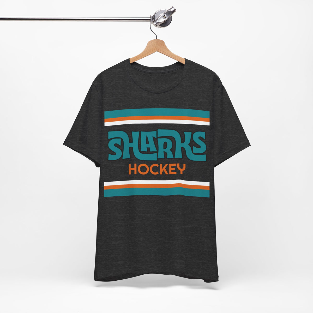 Retro Sharks Shirt, Vintage Striped Sharks T-Shirt