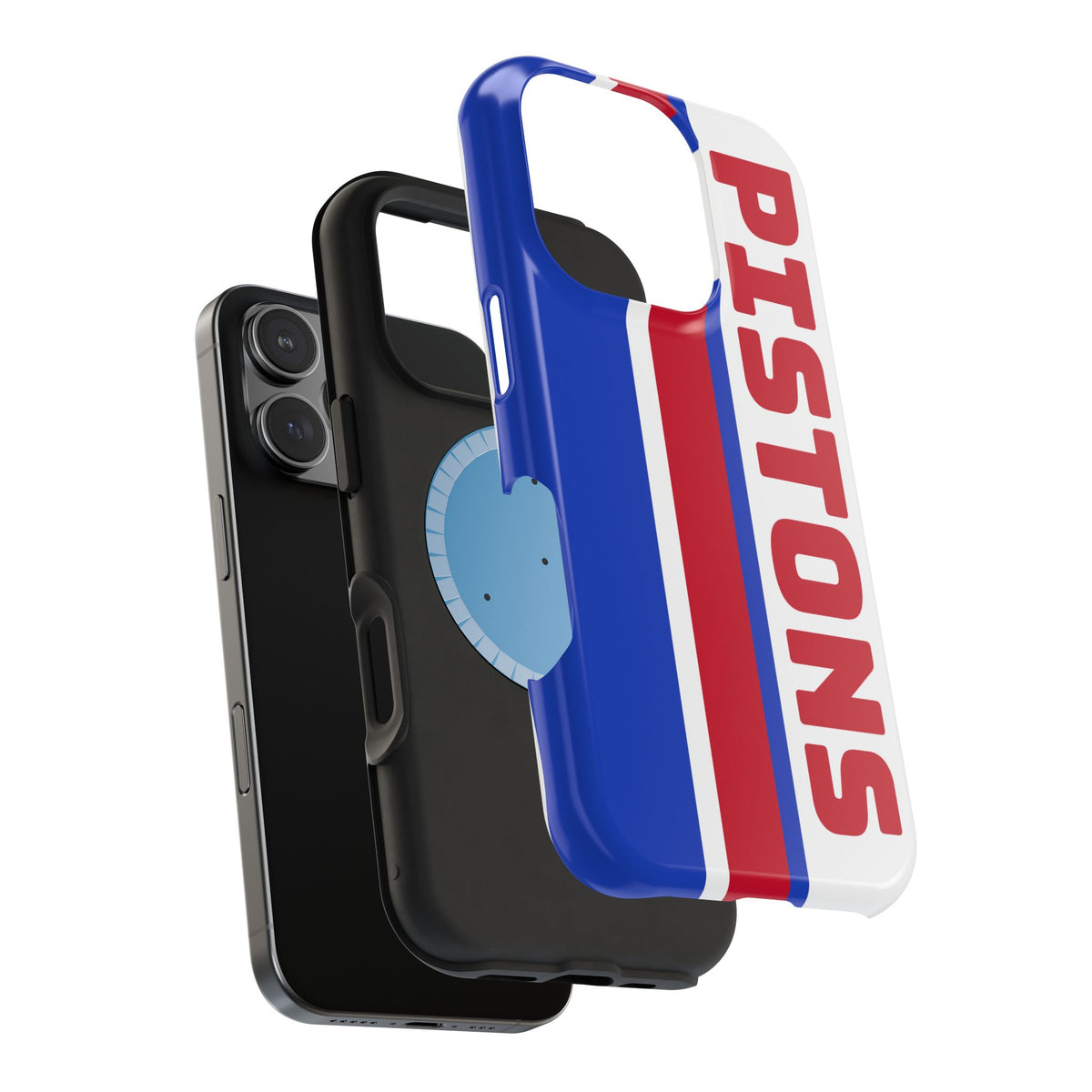 Pistons Phone Case, Magnetic Phone Case, Retro Phone Case, Basketball Gifts