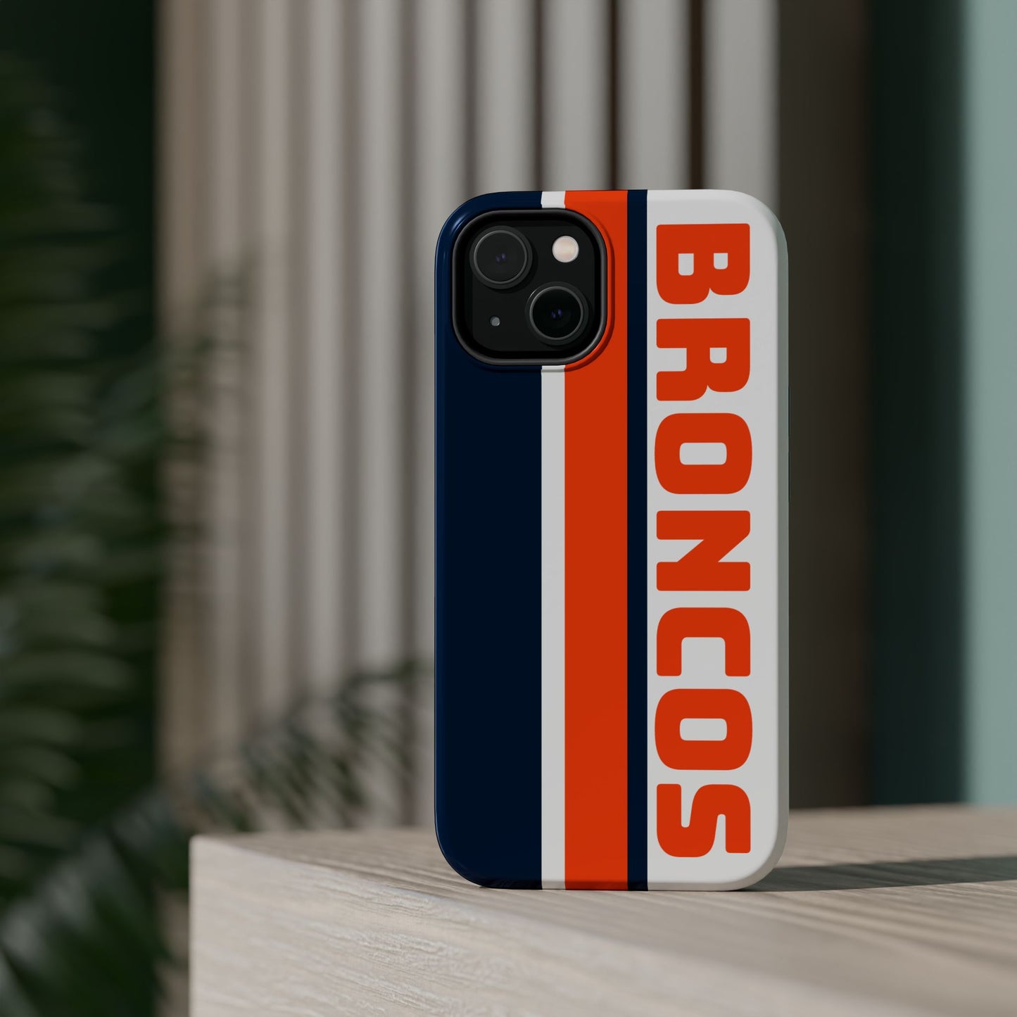 Broncos Phone Case, Magnetic Phone Case, Retro Phone Case, Baseball Case for iPhone or Samsung, Football Gifts