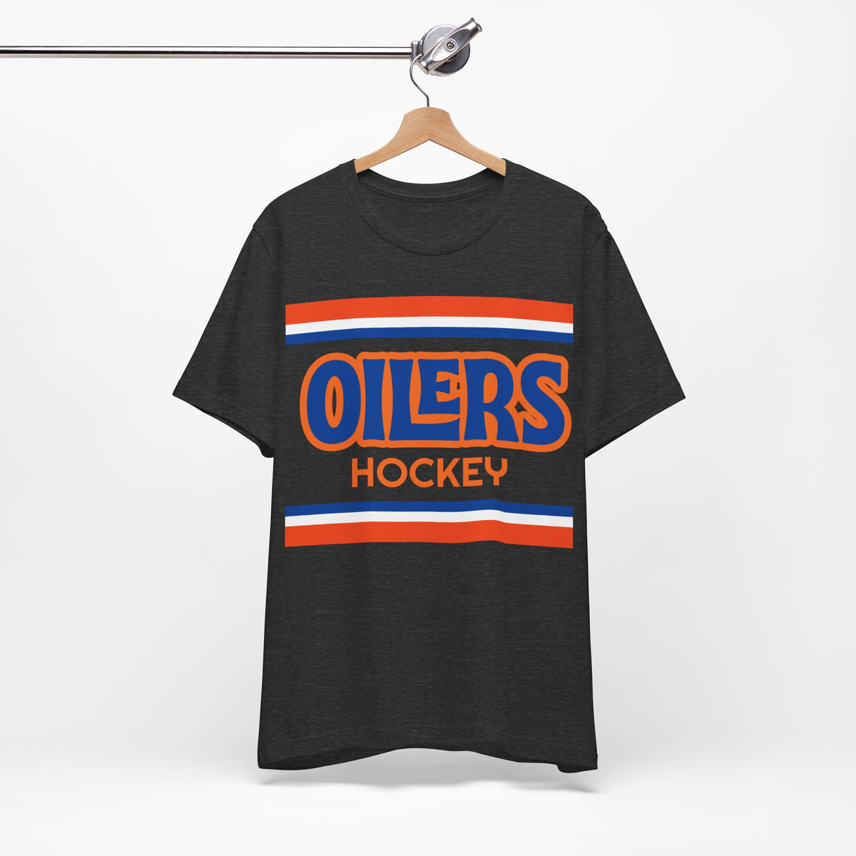 Retro Oilers Shirt, Vintage Striped Oilers Hockey T-Shirt