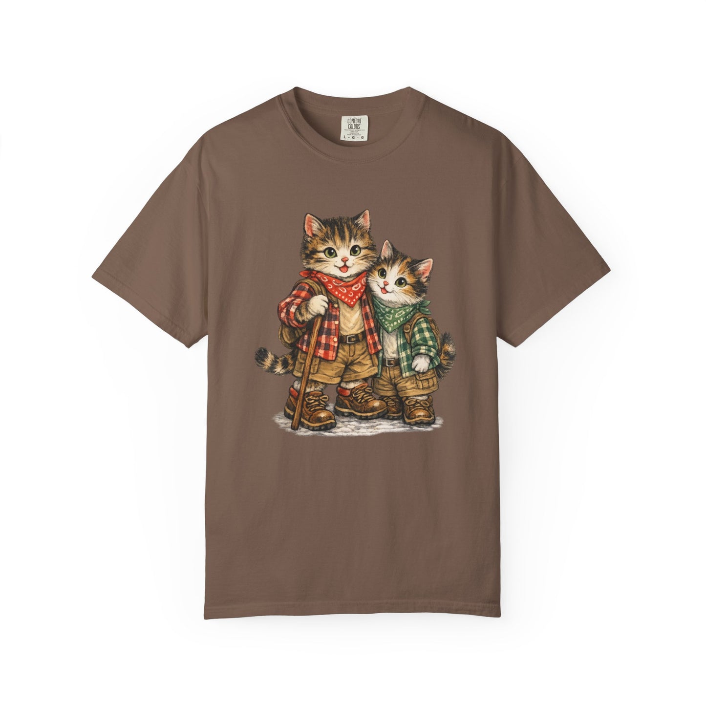 Camping Cats T-Shirt | Cute Cat Camping Design, Outdoorsy Feline Tee