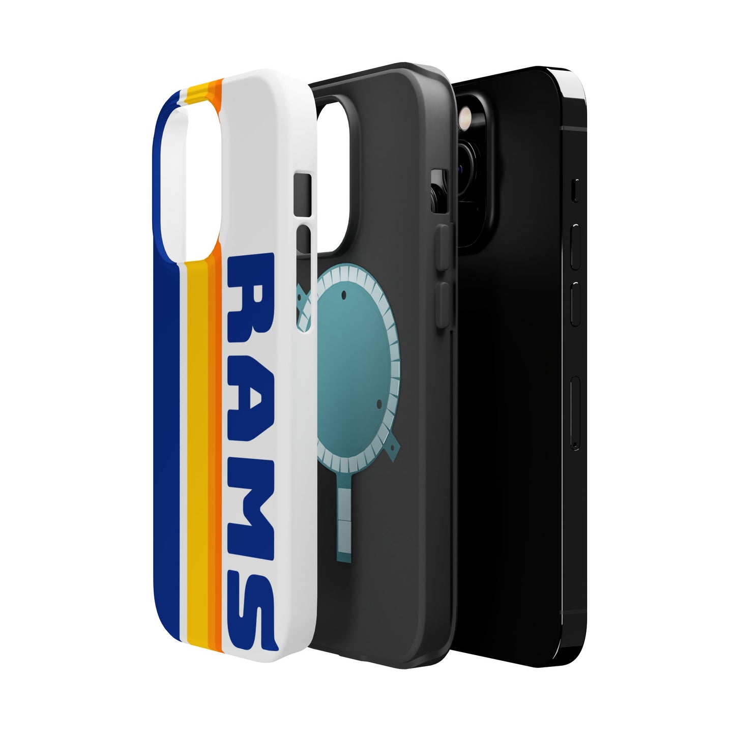 Rams Phone Case, Magnetic Phone Case, Retro Phone Case, Football Case for iPhone or Samsung