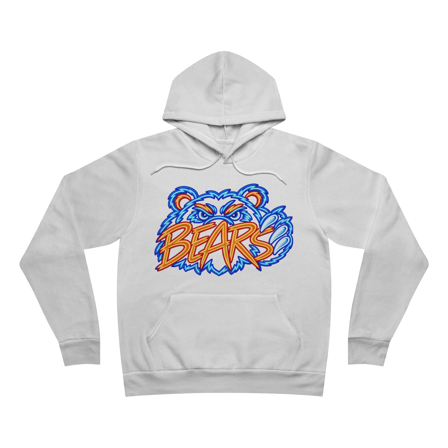 Bears Neon Sign Hoodie, Retro Sweatshirt, Football Hoodie