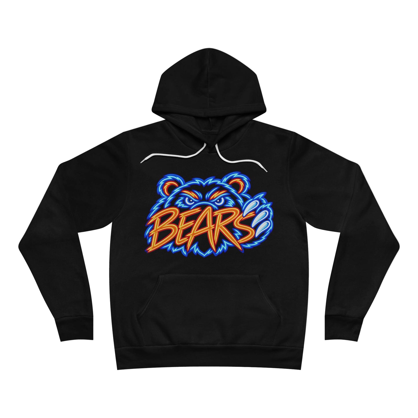 Bears Neon Sign Hoodie, Retro Sweatshirt, Football Hoodie
