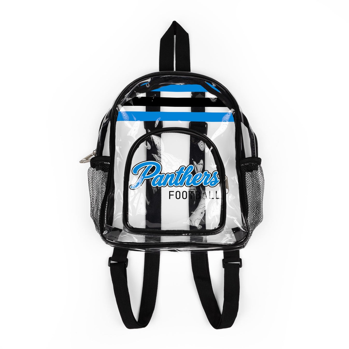 Panthers Clear Backpack, Stadium Bag, Football Belt Bag, Transparent Fanny Pack