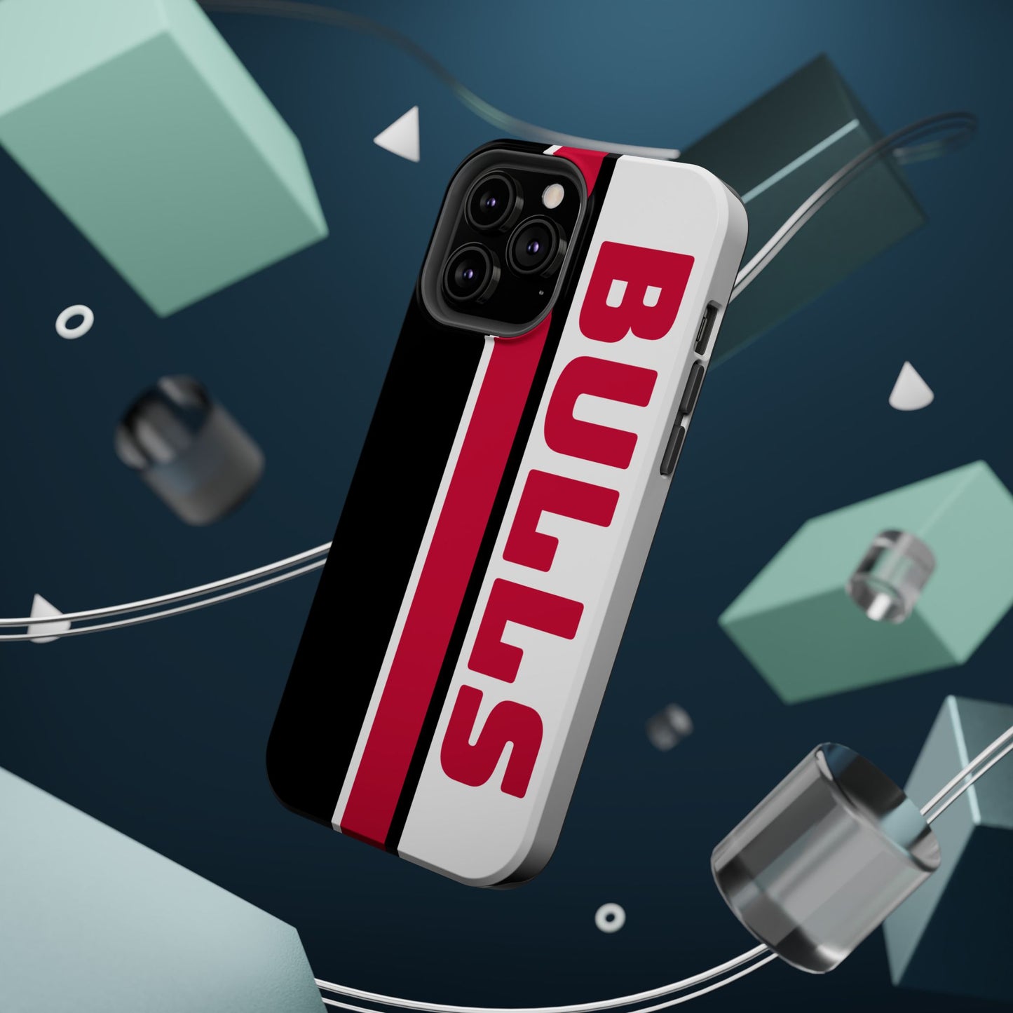 Bulls Phone Case, Magnetic Phone Case, Retro Phone Case