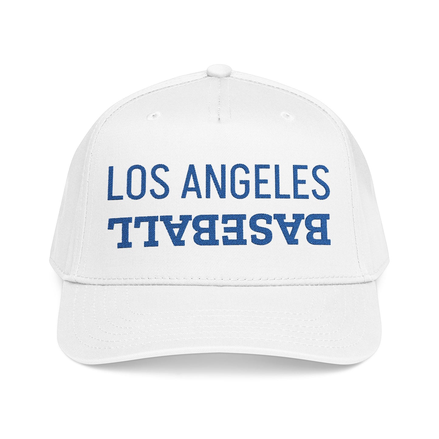Embroidered LA Baseball Hat, Mid Profile Baseball Cap, Los Angeles Baseball Gifts