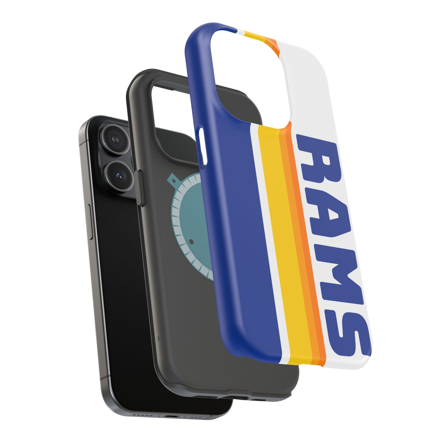 Rams Phone Case, Magnetic Phone Case, Retro Phone Case, Football Case for iPhone or Samsung