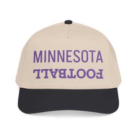 Embroidered Minnesota Football Hat, Mid Profile Football Cap, Sports Gifts