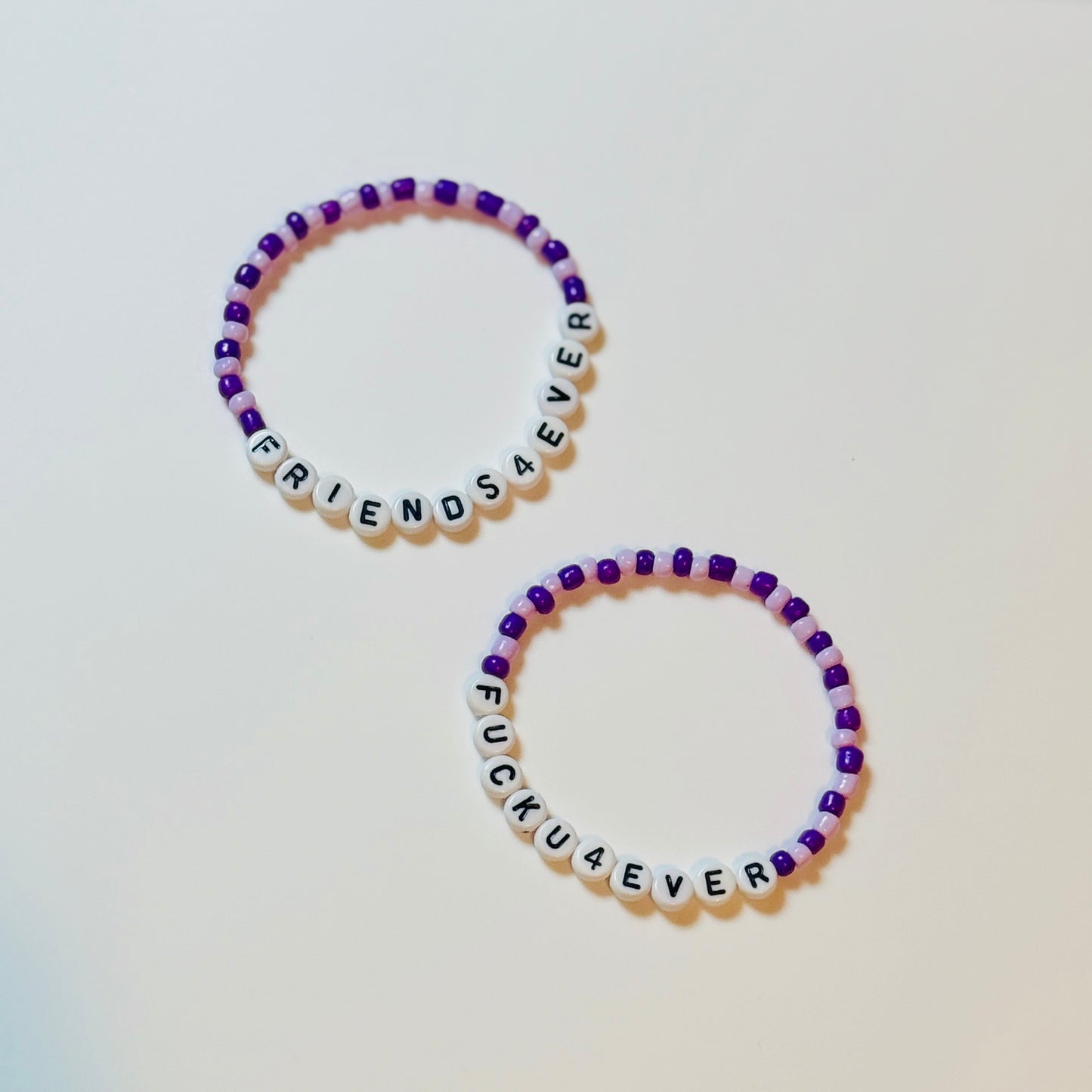Friends4Ever FuckU4Ever Bracelet Set; Friendship Bracelets, Eras Bracelet