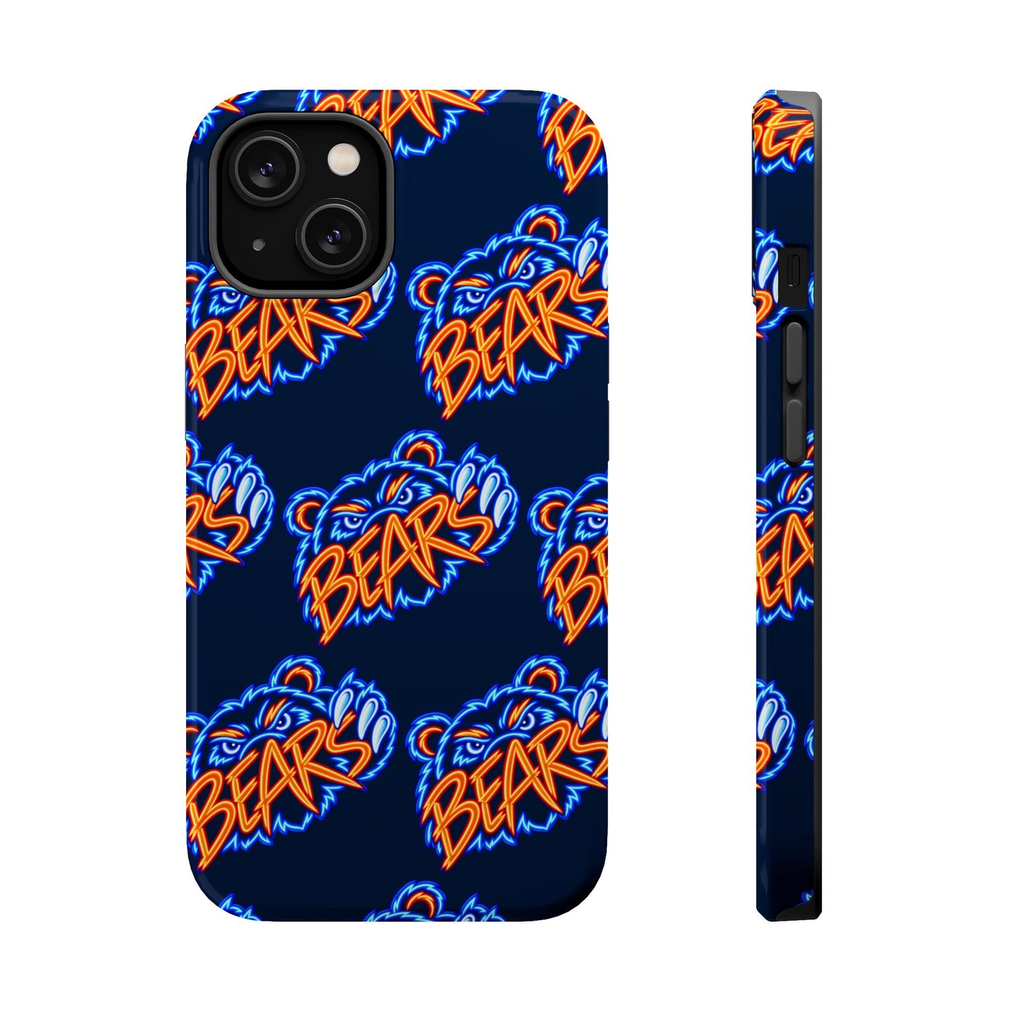 Neon Bears Phone Case, Magnetic Phone Case, Retro Phone Case, Matte/Glossy Phone Case, Football Gifts