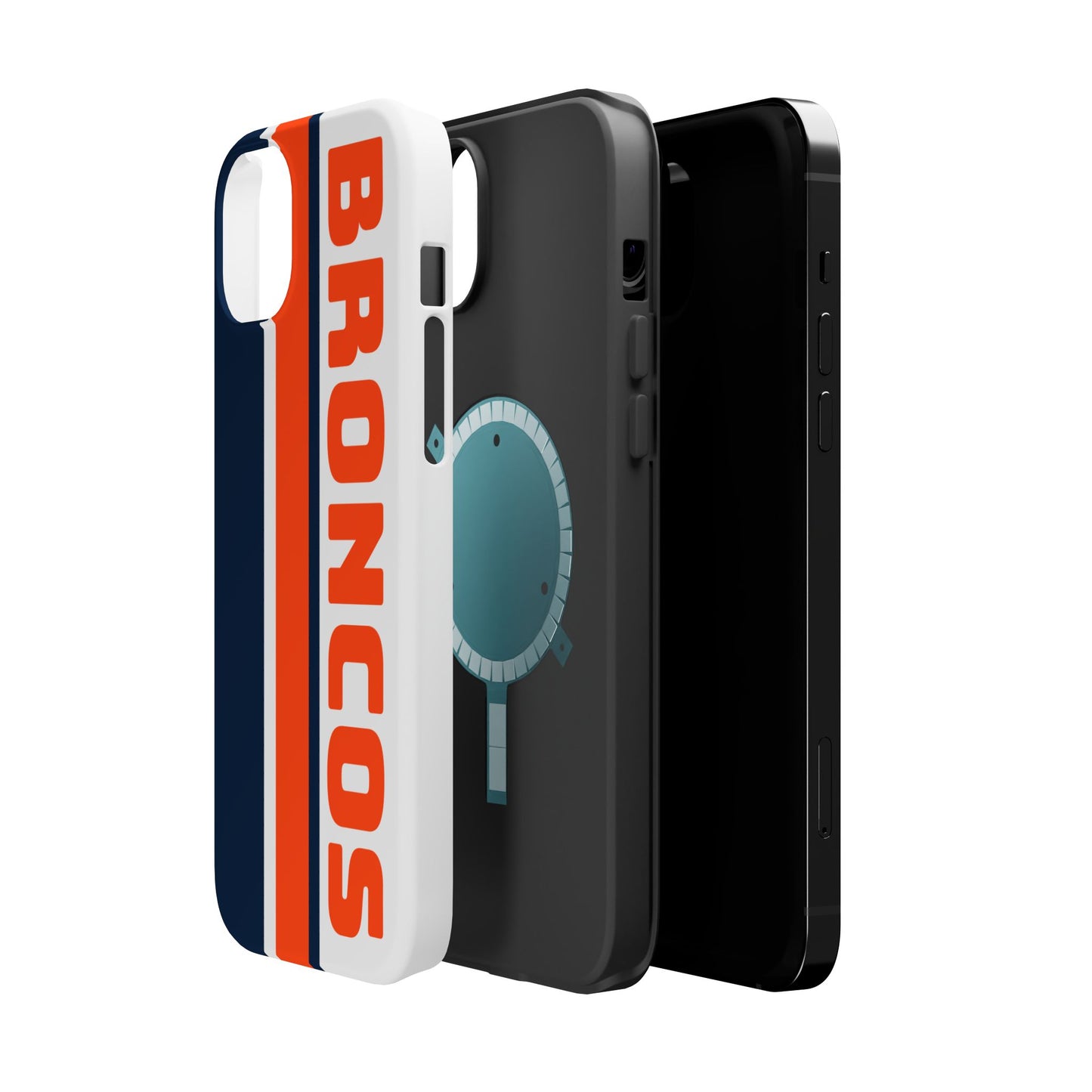 Broncos Phone Case, Magnetic Phone Case, Retro Phone Case, Baseball Case for iPhone or Samsung, Football Gifts