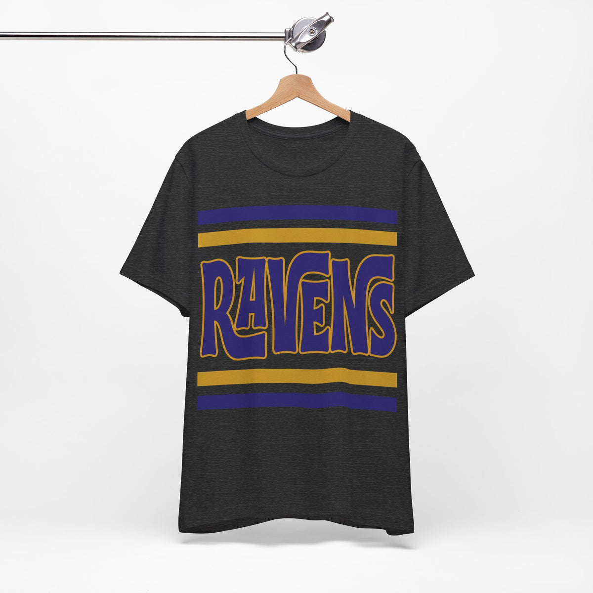 Ravens Football Tee, Retro Purple Ravens Shirt