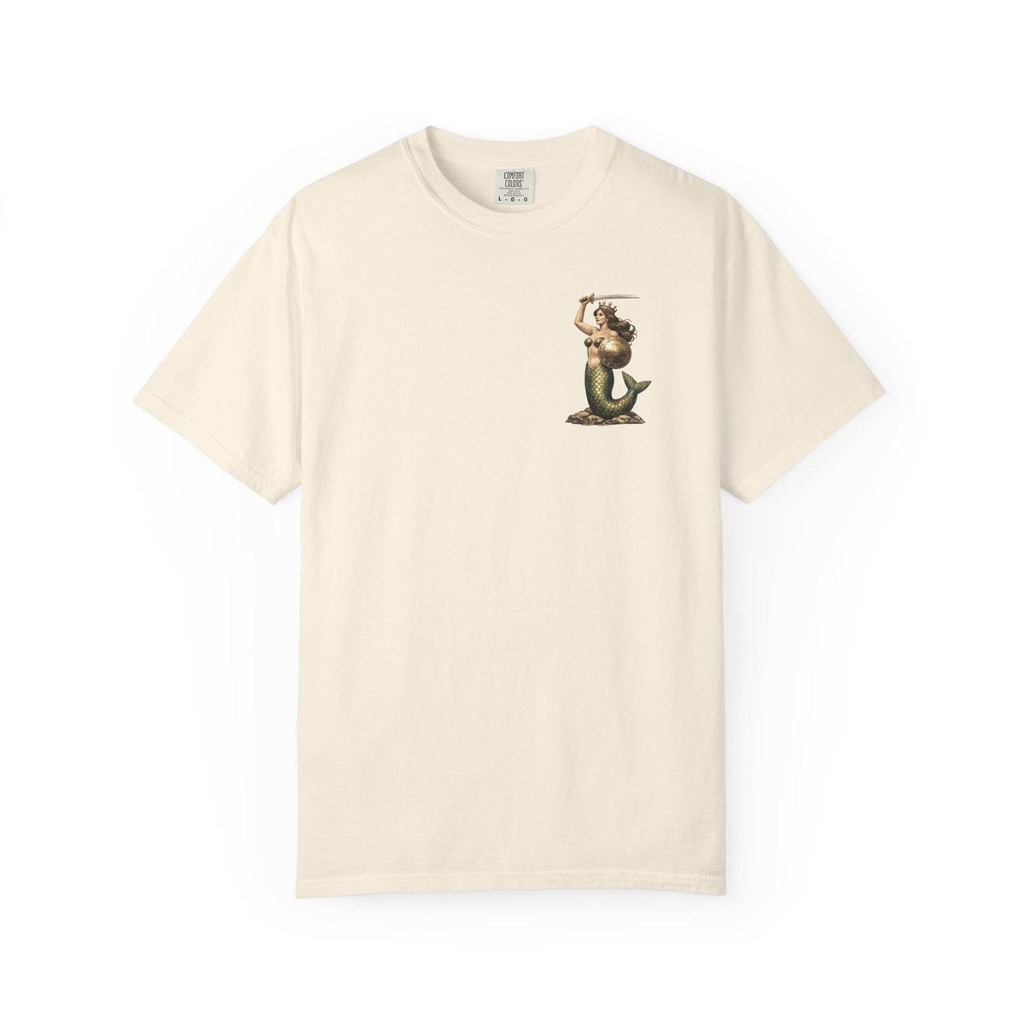 Warsaw Mermaid Shirt: Witamy w Warszawie Mermaid Vintage Postcard T-shirt, Polish Language Shirt, Poland Shirt