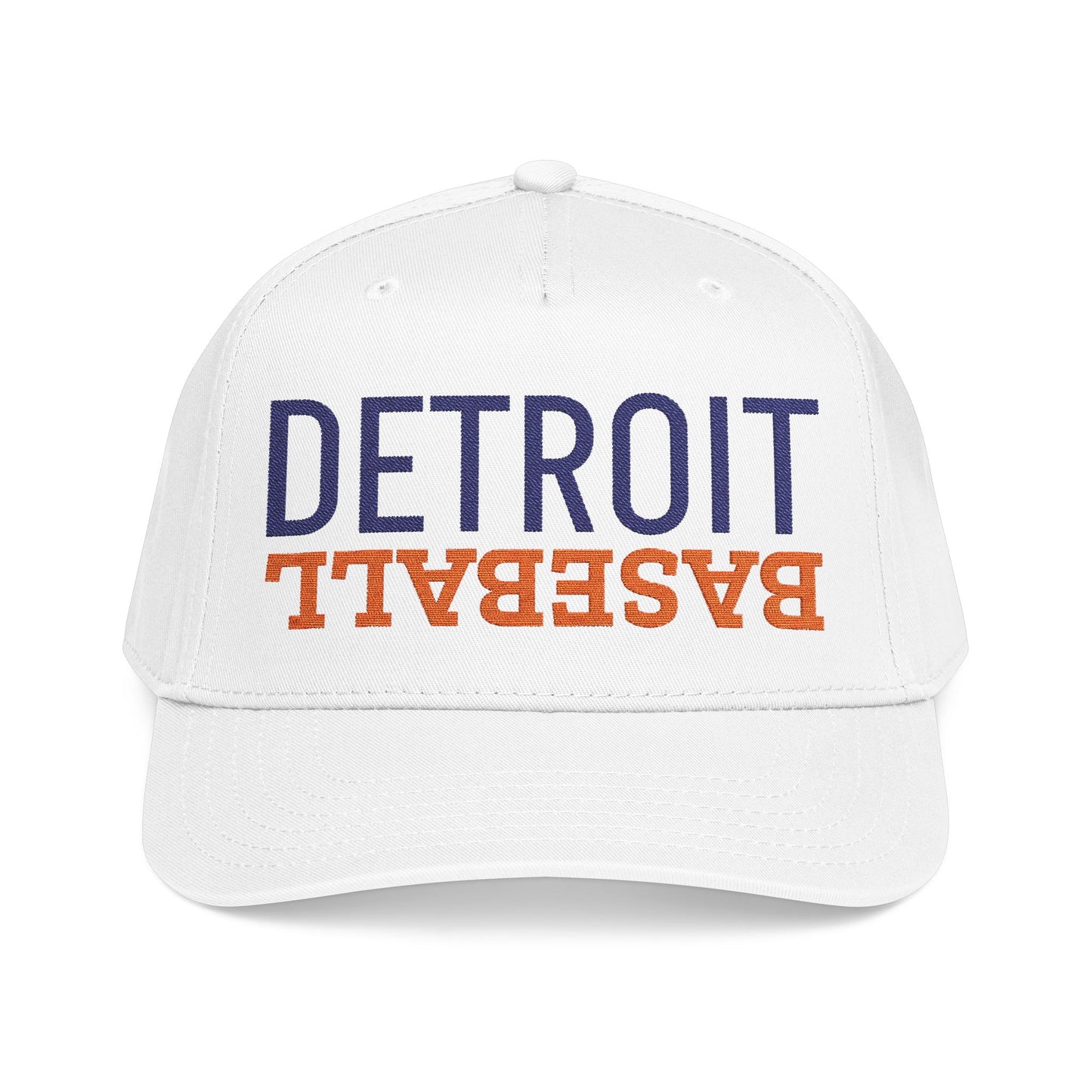 Embroidered Detroit Baseball Hat, Mid Profile Baseball Cap, Sports Gifts