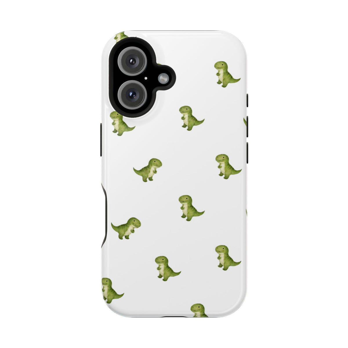 Tiny Green Dinosaur Phone Case | Magnetic Impact-Resistant Phone Case
