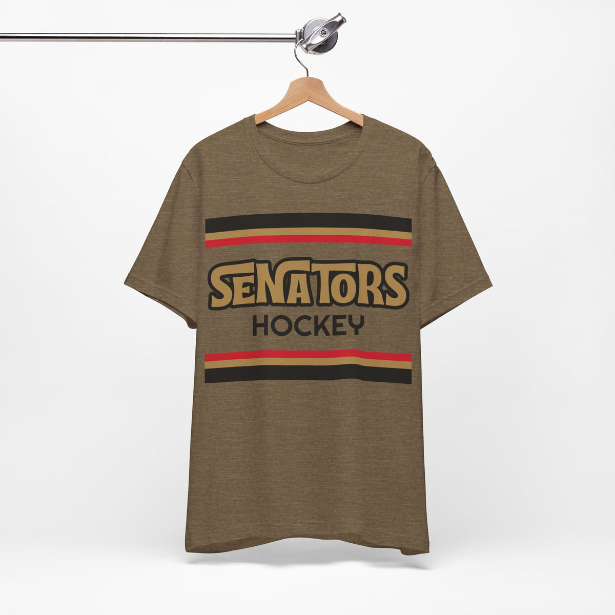 Retro Senators Shirt, Vintage Striped Senators Hockey T-Shirt