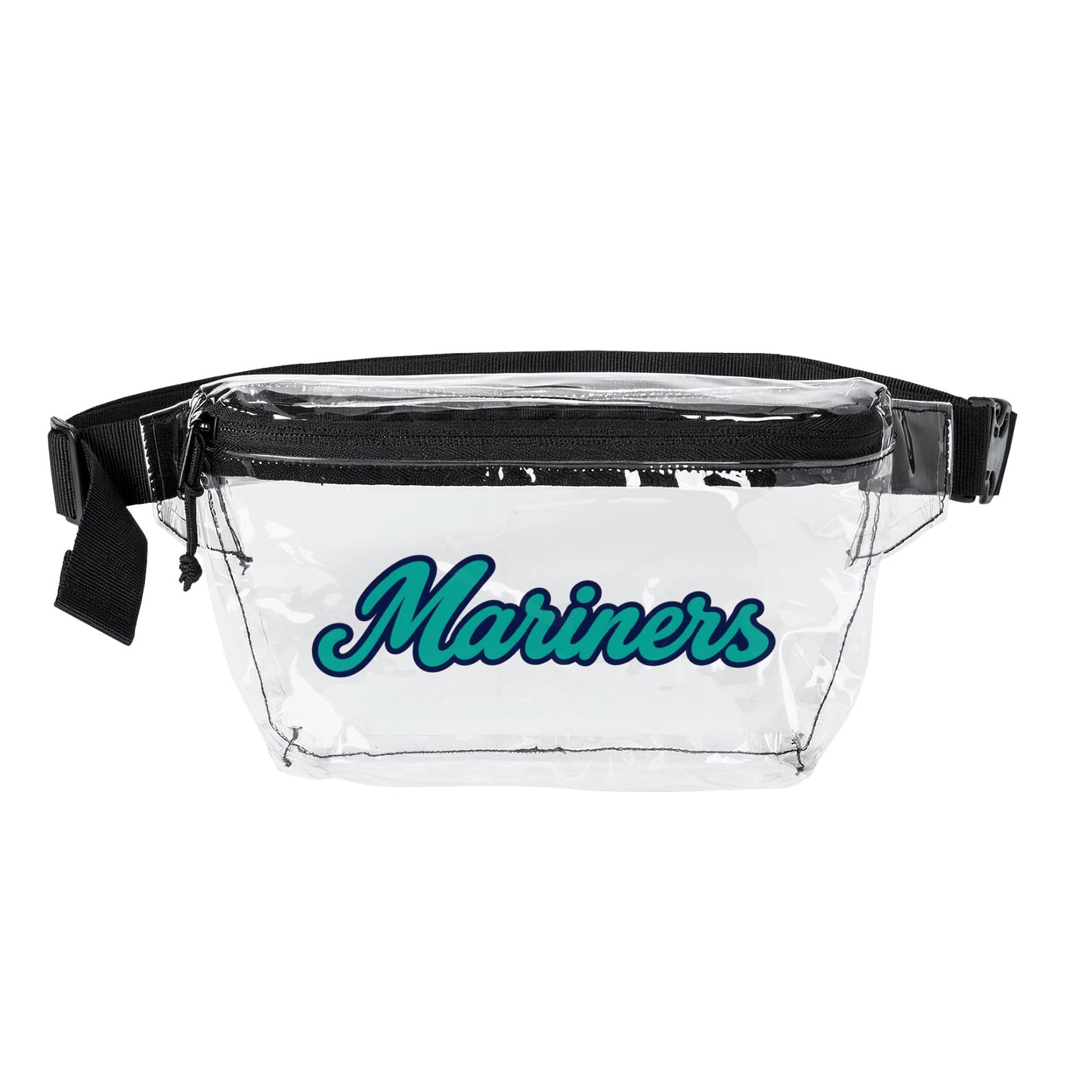Mariners Clear Stadium Bag, Baseball Belt Bag, Transparent Fanny Pack