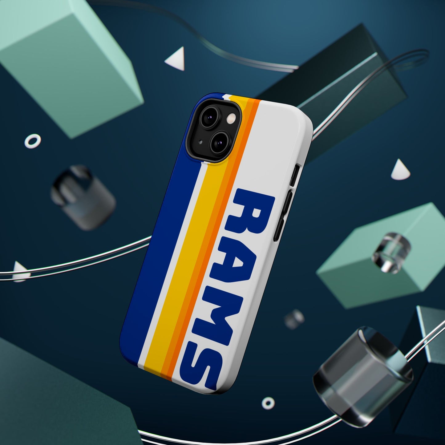 Rams Phone Case, Magnetic Phone Case, Retro Phone Case, Football Case for iPhone or Samsung
