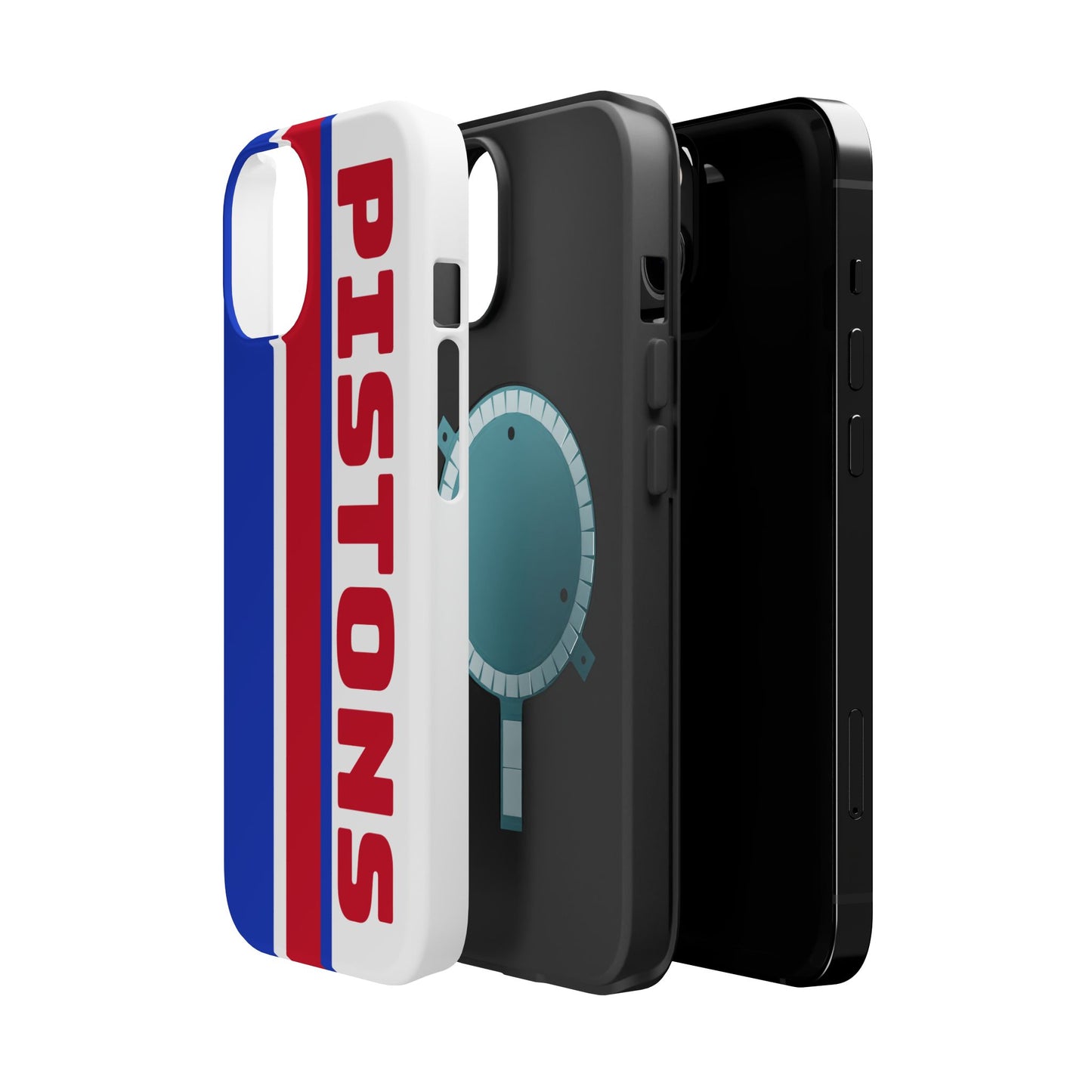 Pistons Phone Case, Magnetic Phone Case, Retro Phone Case, Basketball Gifts