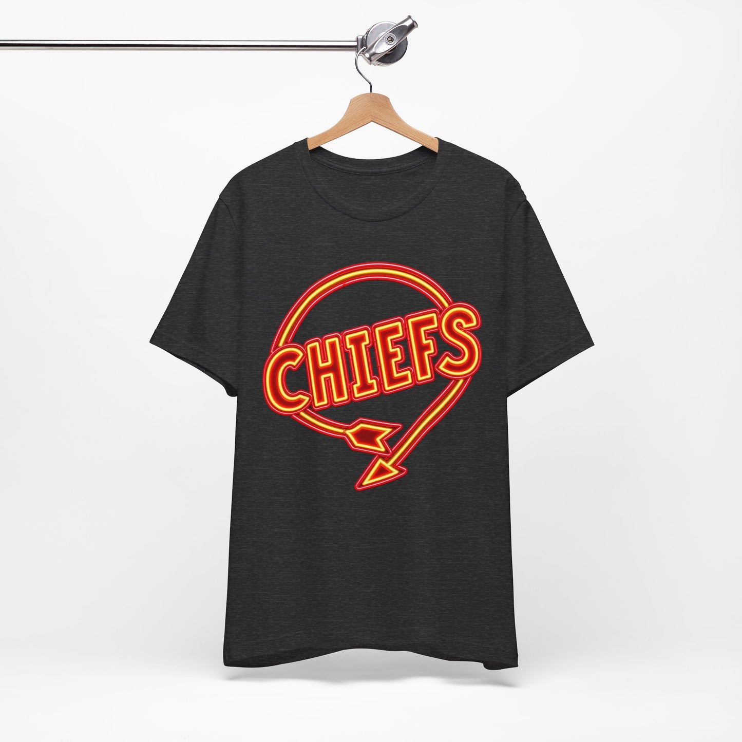 Chiefs Neon Shirt, Arrow Logo T-Shirt, Retro Football Tee