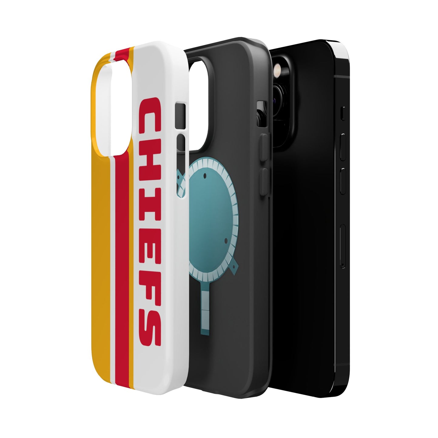 Chiefs Phone Case, Magnetic Phone Case, Retro Phone Case, Baseball Case for iPhone or Samsung, Chiefs Football Gifts