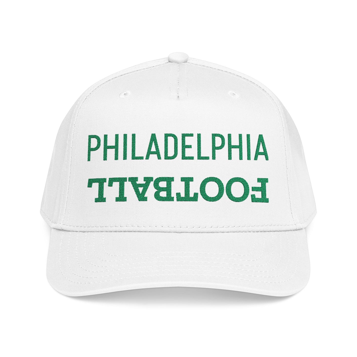 Embroidered Philadelphia Football Hat, Mid Profile Baseball Cap, Football Gifts