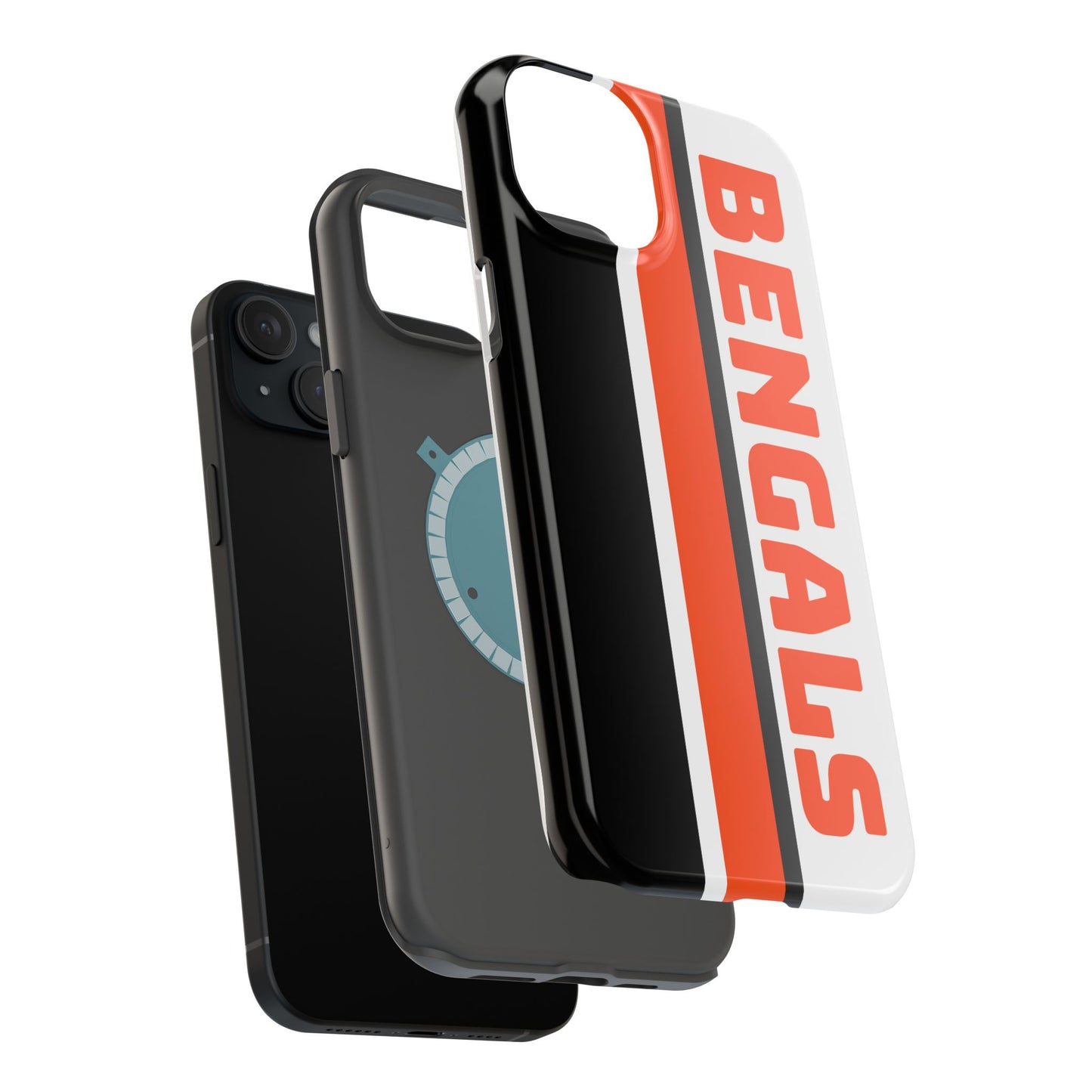 Bengals Phone Case, Magnetic Phone Case, Retro Phone Case, Baseball Case for iPhone or Samsung, Football Gifts