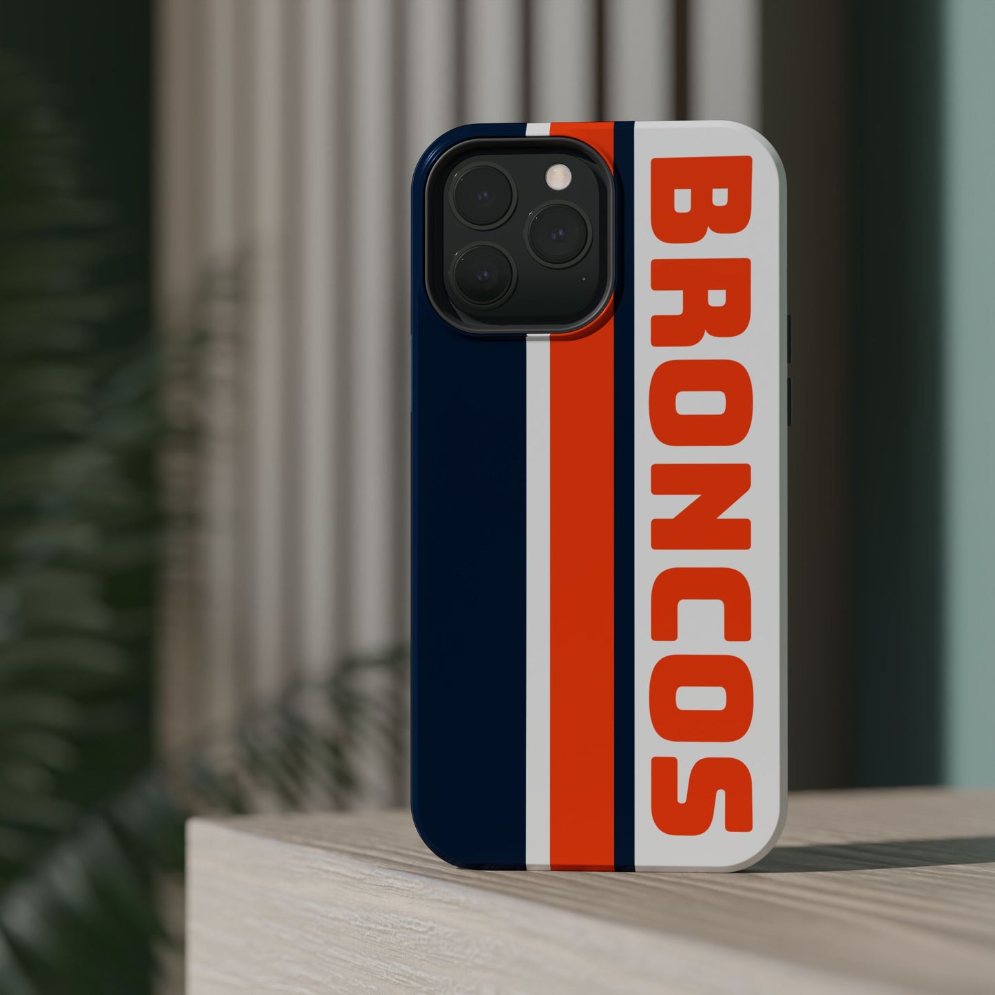 Broncos Phone Case, Magnetic Phone Case, Retro Phone Case, Baseball Case for iPhone or Samsung, Football Gifts