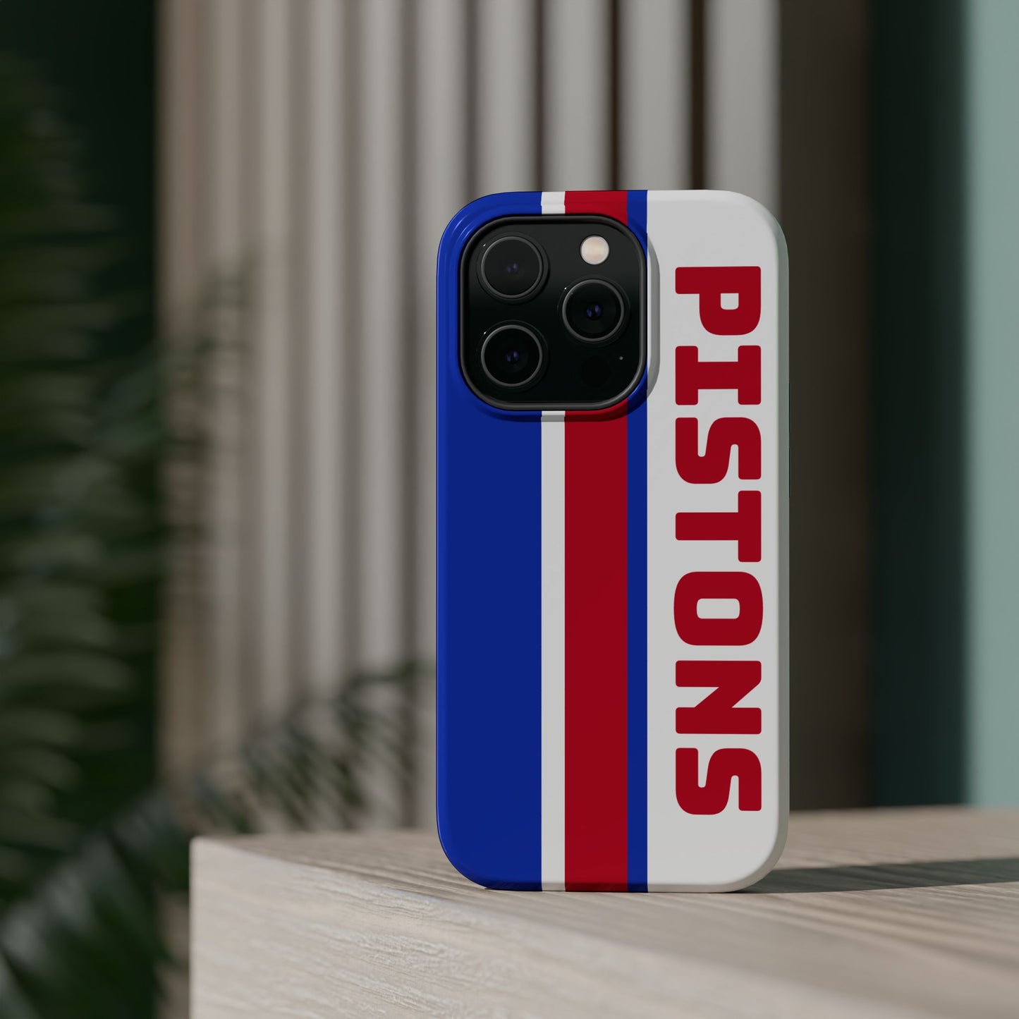 Pistons Phone Case, Magnetic Phone Case, Retro Phone Case, Basketball Gifts