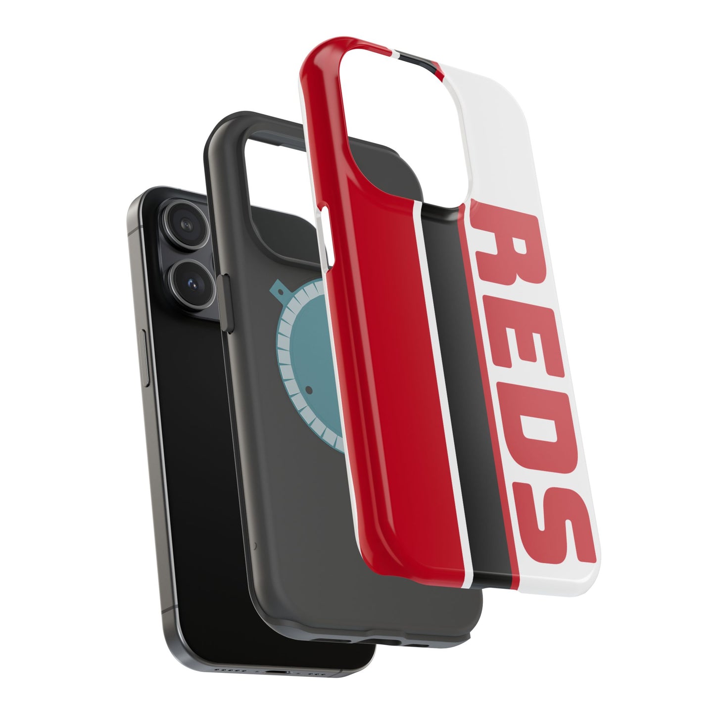 Reds Phone Case, Magnetic Phone Case, Retro Phone Case, Baseball Case for iPhone or Samsung, Reds Baseball Case